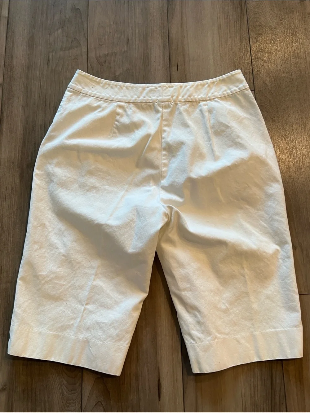 Lauren Ralph Lauren White Cotton Bermuda Knee Length Shorts Size 4
